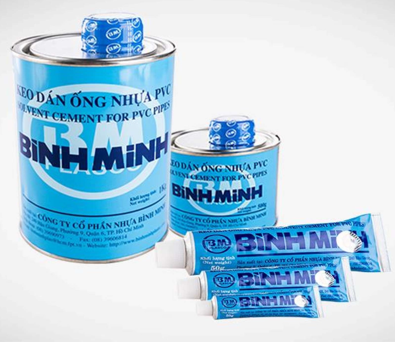 Keo dán ống nhựa, keo dán ống nhựa PVC Bình Minh loại