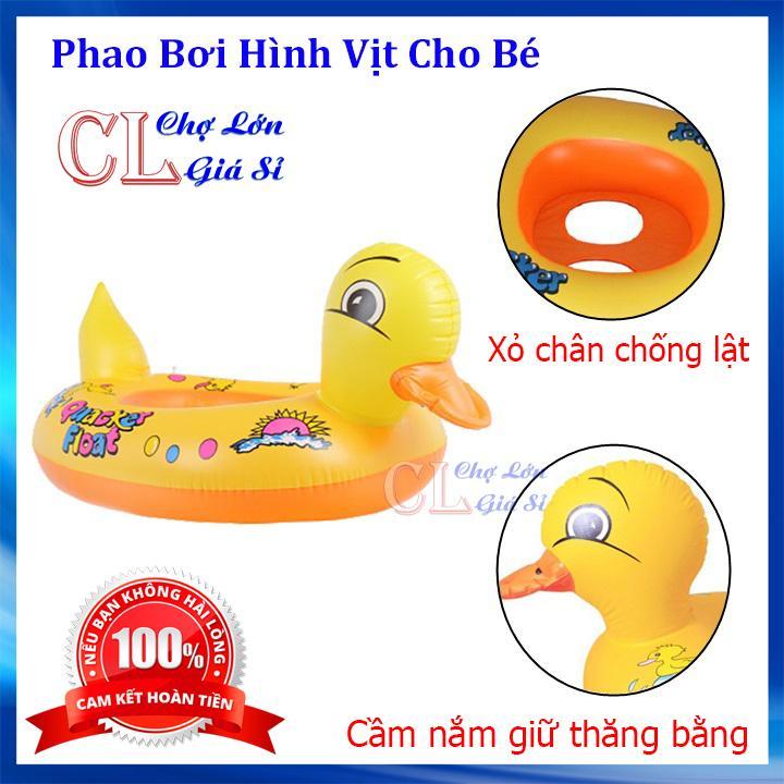 Phao Bơi Chống Lật Hình Vịt Siêu Dễ Thương Cho Bé - Phao Bơi Xỏ Chân Hình Thú