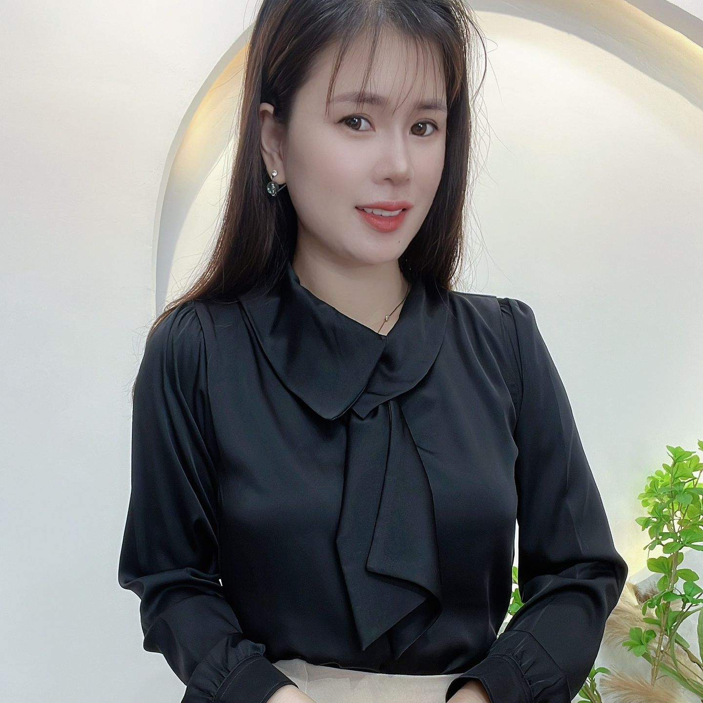 Am44 - áo kiểu tiểu thư sang trọng
