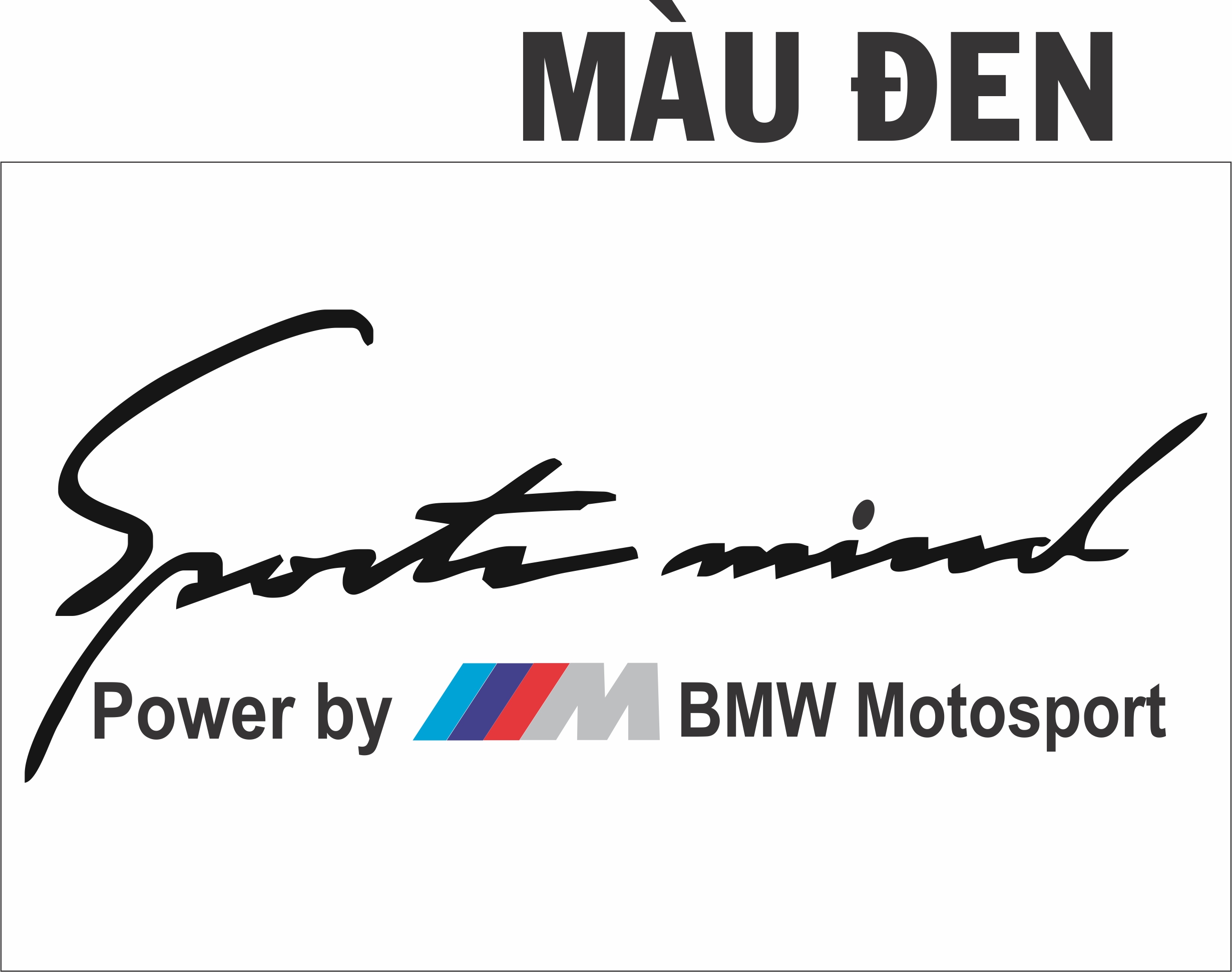 Tem Sport mind, Tem dán nắp capo, Tem chữ ký BMW