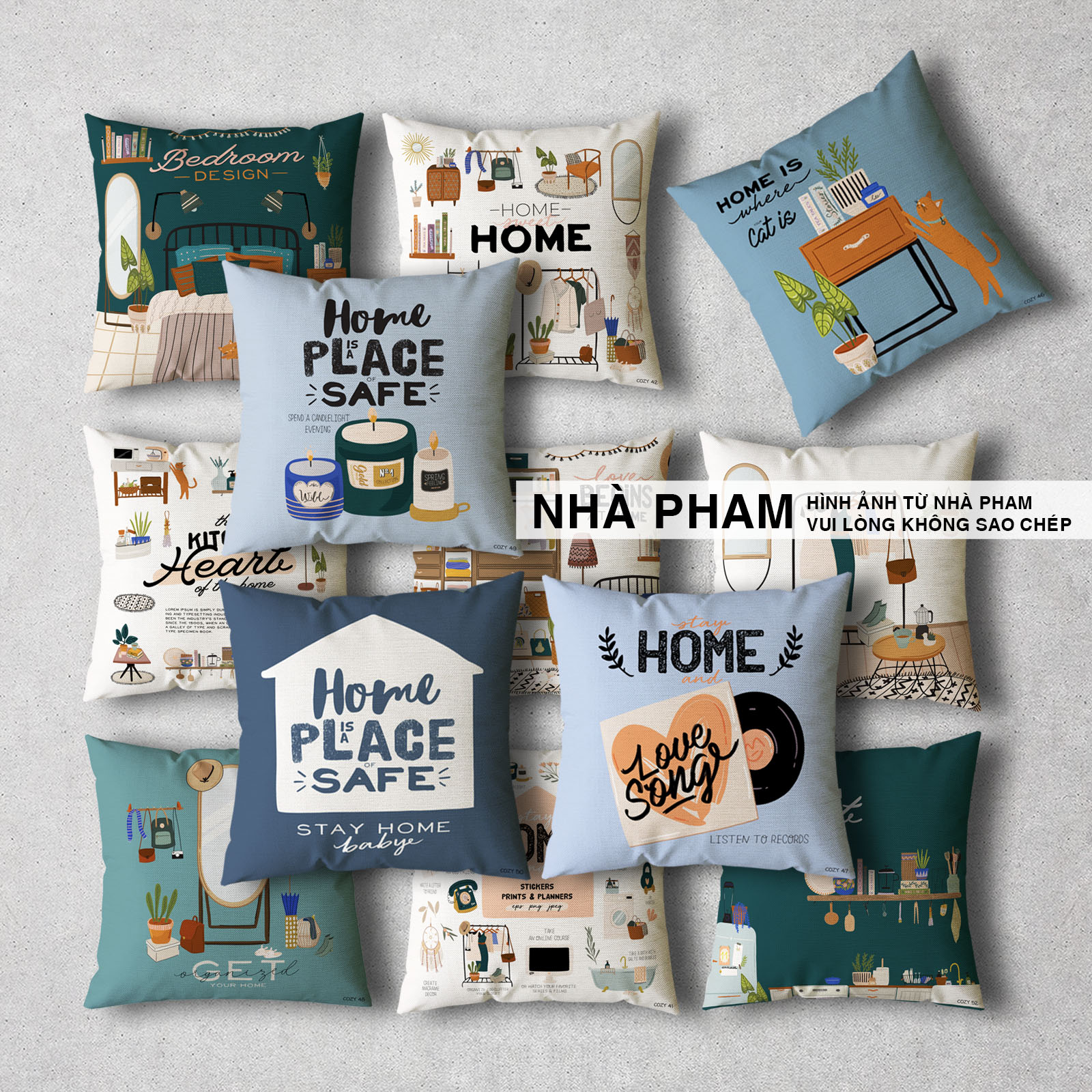 Gối trang trí sofa cozy home
