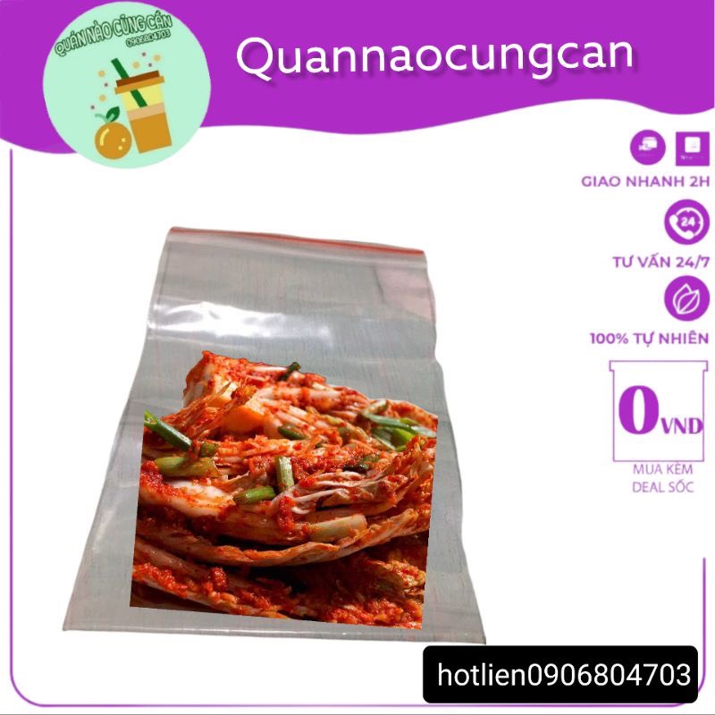 Túi zip PE loại trong suôt dùng đựng thực phẩm, đồ trữ đông kín khí giữ thực phẩm -1kg - Quán nào cũng cần