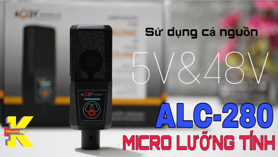 Micro thu âm chuyên nghiệp aqta alc-280 hát karaoke hát live stream...