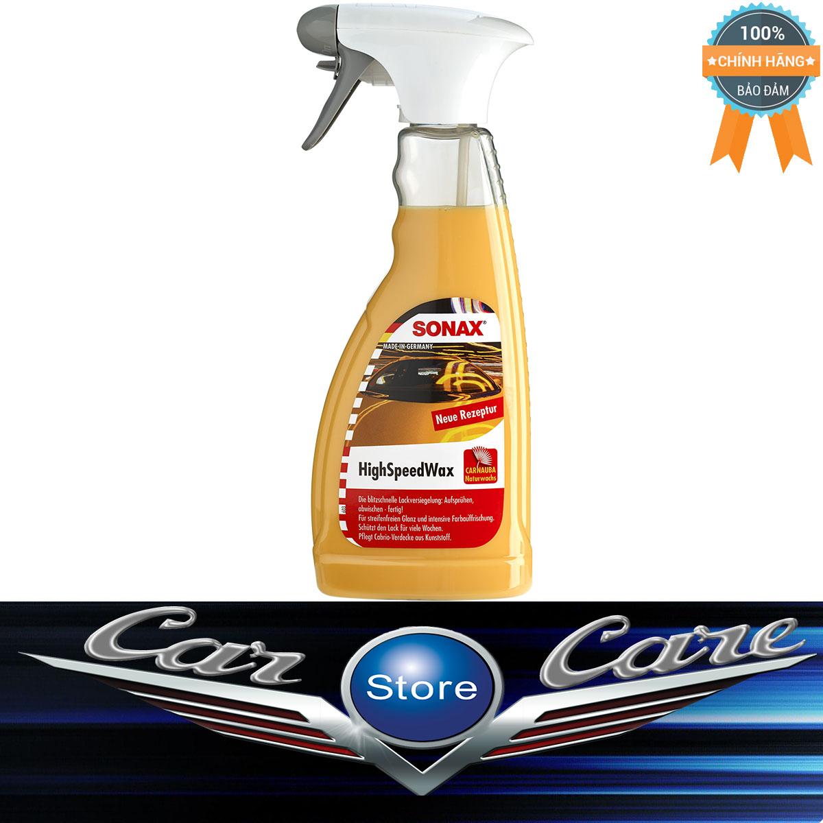 Chai xịt đánh bóng nhanh sonax high speed wax 288200 500ml