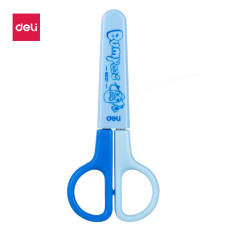 Kéo học sinh 121mm deli - hồng/xanh - 1 chiếc - e6021