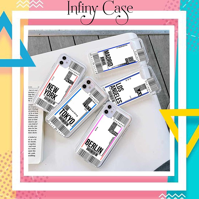 Ốp lưng iphone hình vé máy bay 6 6s 6plus 6s plus 7 8 7plus 8plus x xsmax 11 11 pro 11 promax - infinity m550