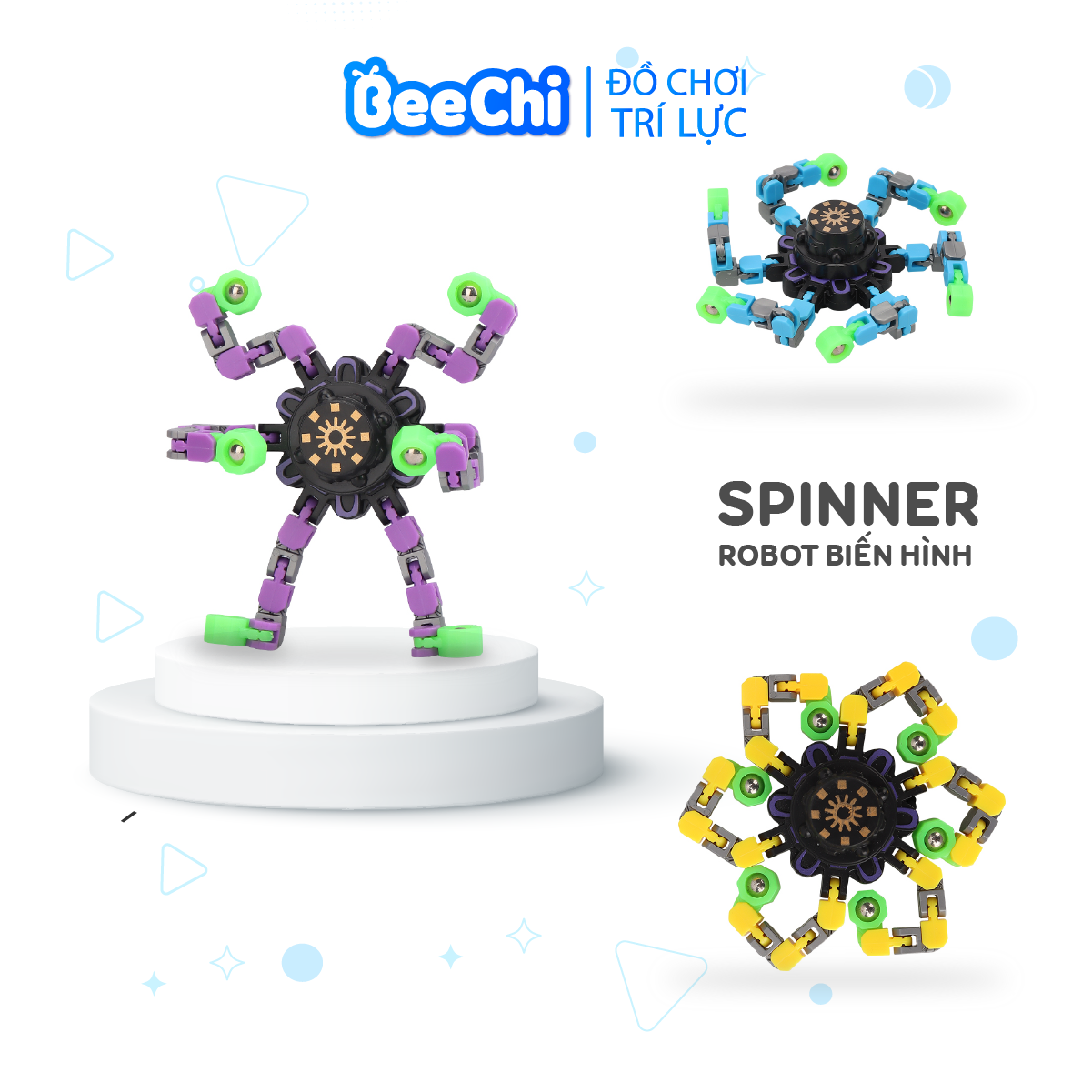 Con quay spinner robot con quay cơ khí đồ chơi robot biến hình