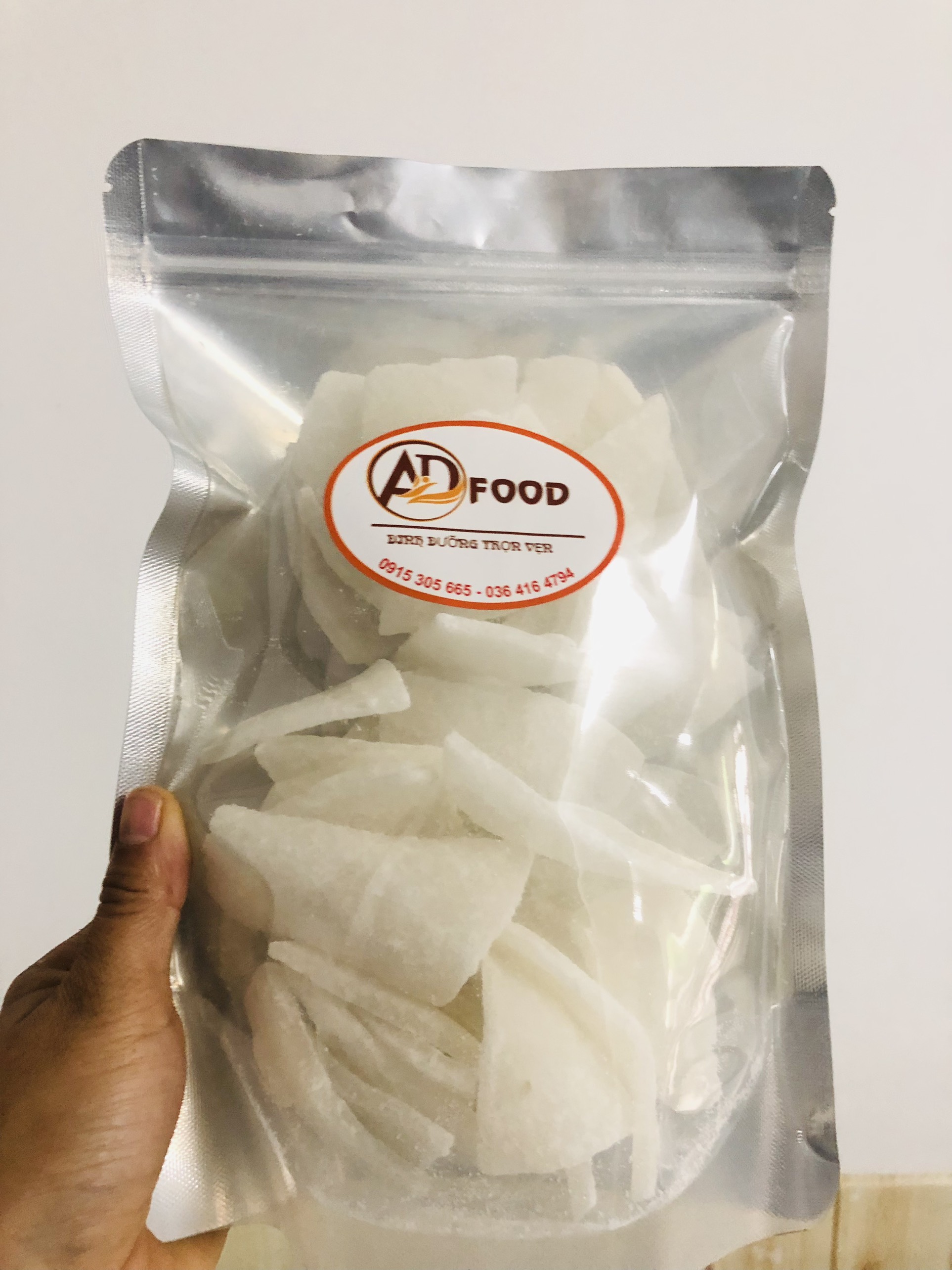 500g mứt dừa non bến tre dạng miếng
