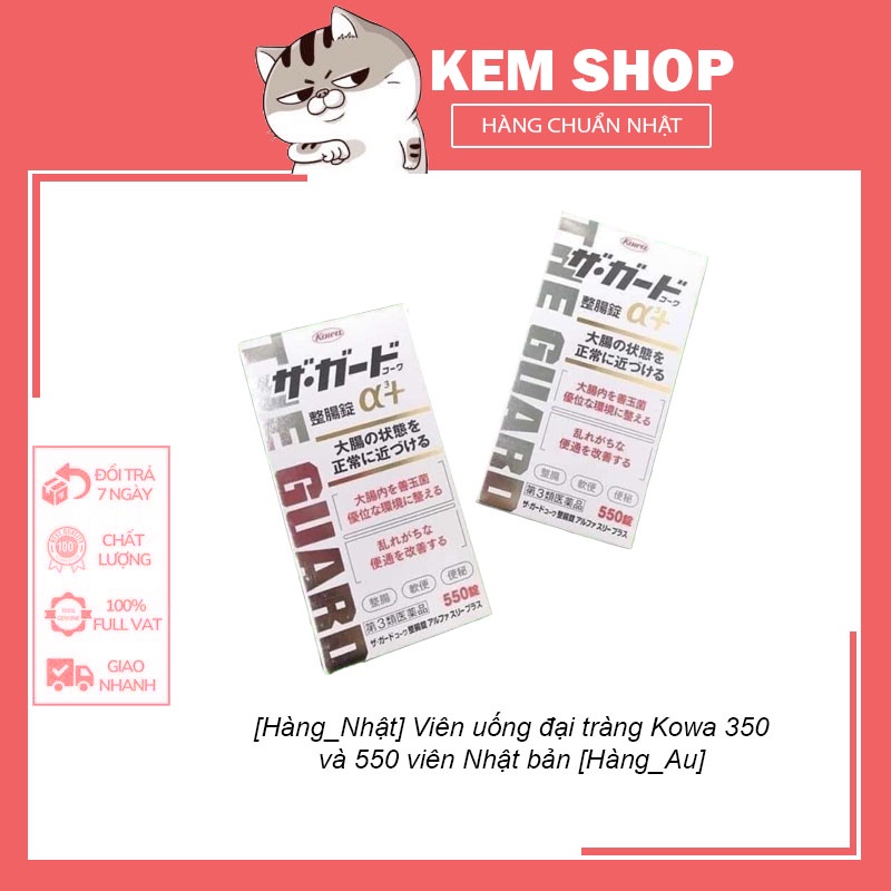 Viên uống đại tràng Kowa 350 và 550 viên Nhật bản