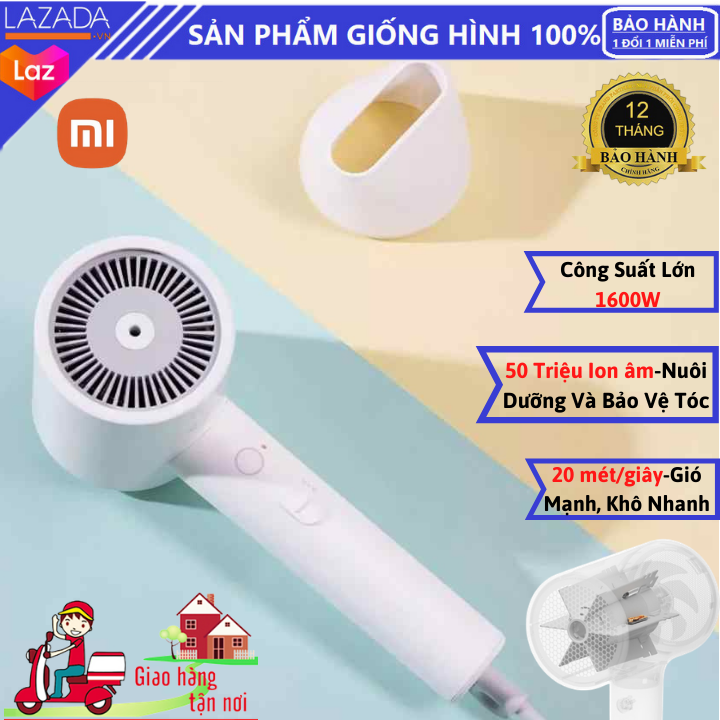 [BH 12 THÁNG] Máy Sấy Tóc Cao Cấp Xiaomi Ion Âm H300 - 50 Triệu Ion Âm Giúp Nuôi Dưỡng Và Bảo Vệ Tóc - Công Suất Lớn, Tốc Độ Gió Cao 20m/s Làm Khô Nhanh - Chất Liệu Cao Cấp, Bền Bỉ, Sang Trọng