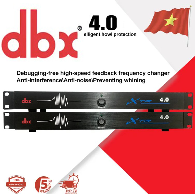 Hot 2024 | thiết bị chống hú micro feed back dbx dbx4.0 hàng chất lượng vỏ màu nâu đỏ. bh 12 tháng