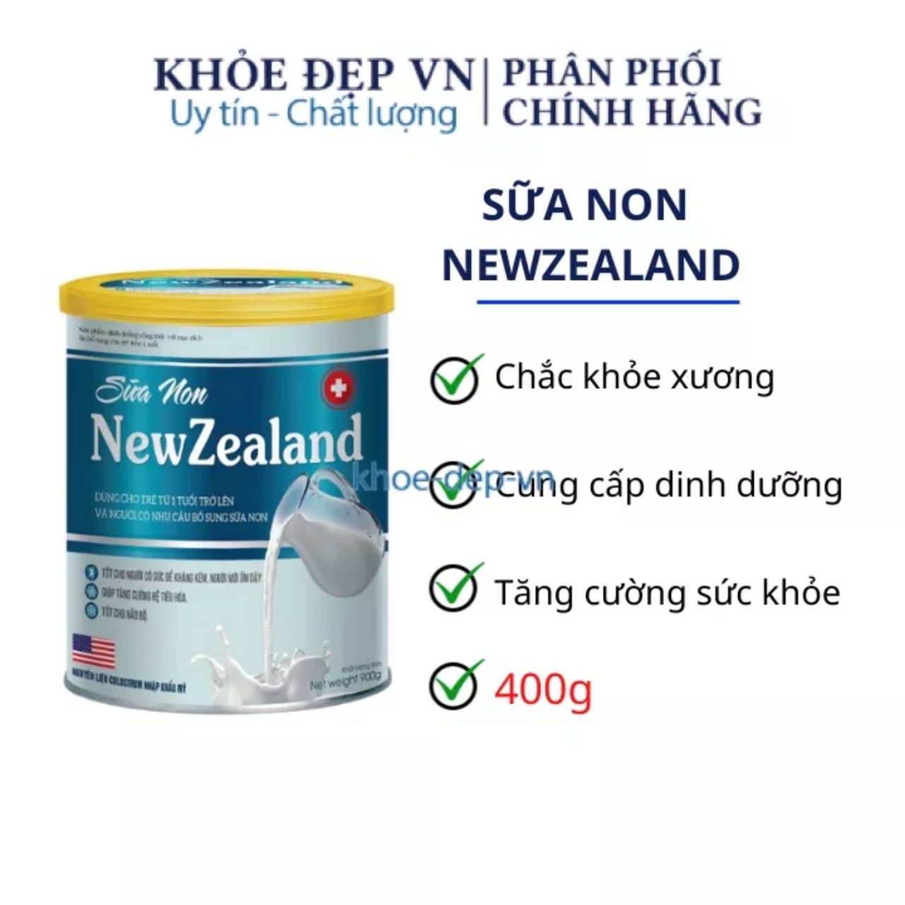 Sữa non New Zealand giúp bổ sung Sữa Non, Vitamin Và Khoáng Chất