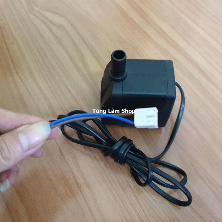 Máy bơm nước quạt điều hòa 16w đầu giắc cắm- máy bơm quạt hơi nước 16w - bom bể cá 16w