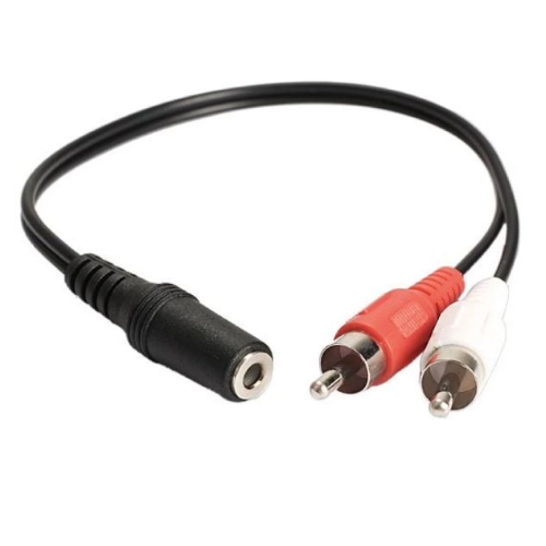 Cáp đầu jack 3.5mm cái ra 2 đầu hoa sen
