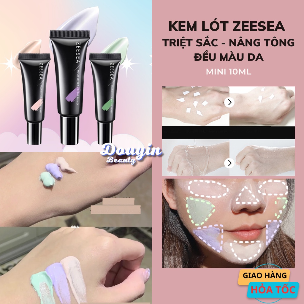 [HỎA TỐC - SẴN] Kem Lót Triệt Sắc Phục Hồi Da Kiềm Dầu Cấp Ẩm ZEESEA Multi Effect Repair Cream 10g PHA06 - Douyin Beauty