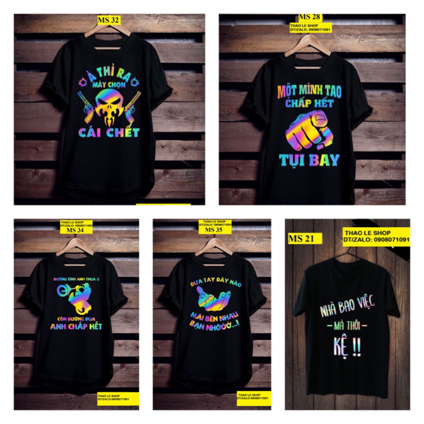 ÁO THUN PHẢN QUANG PHÁT SÁNG 7 MÀU