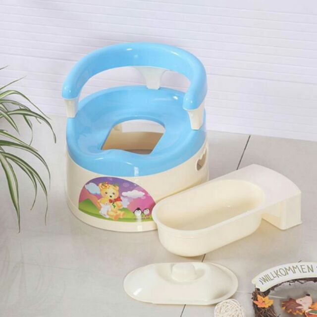 Bô Ngai Đi Vệ Sinh Cho Bé Có Thiết Kế Tựa Lưng Phía Sau – Bô Ngai Vệ Sinh Hàng Nhựa Việt Nhật Cao Cấp – bô tập đi vệ sinh cho bé - tã & dụng cụ vệ sinh - hướng dẫn đi vệ sinh cho trẻ - bệ ngồi vệ sinh
