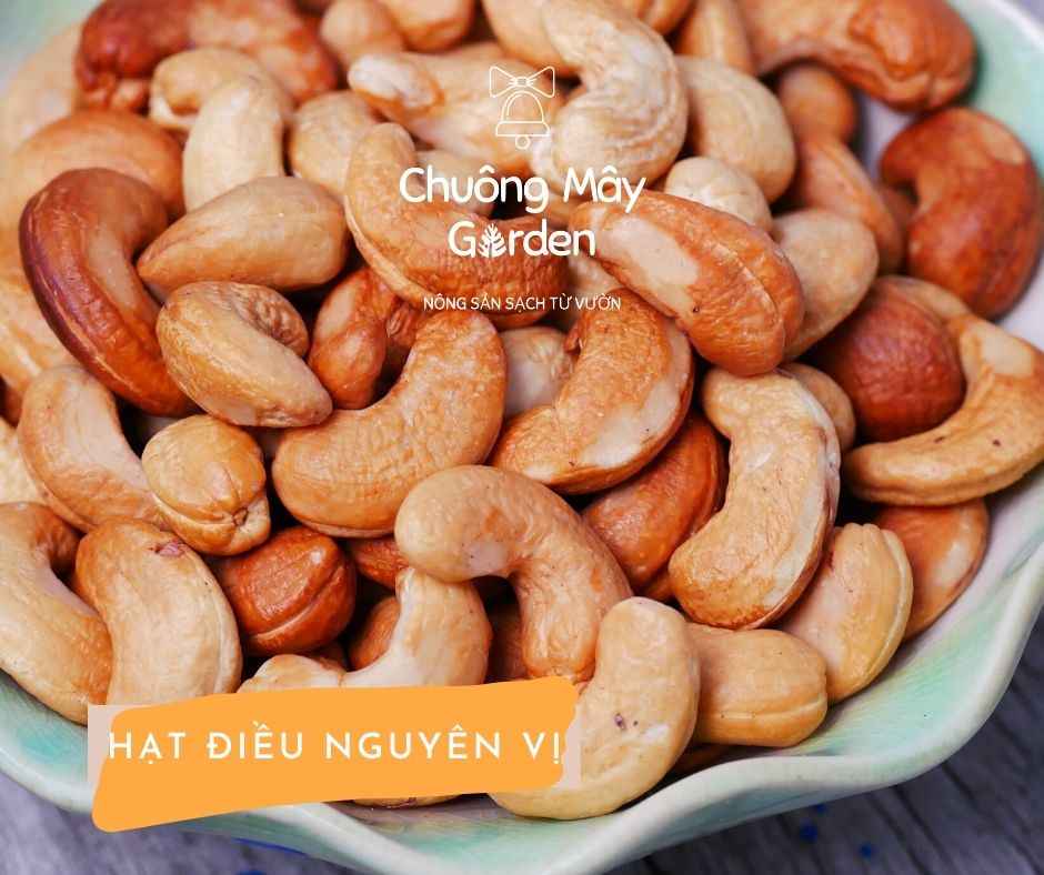 [Chuông Mây Garden] HẠT ĐIỀU BÌNH PHƯỚC RANG NGUYÊN VỊ GIÁ RẺ-200GR