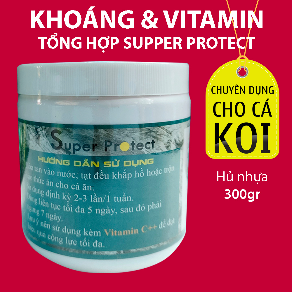 Khoáng chất cho cá cảnh, cá Koi tăng sức đề kháng hủ 300gr