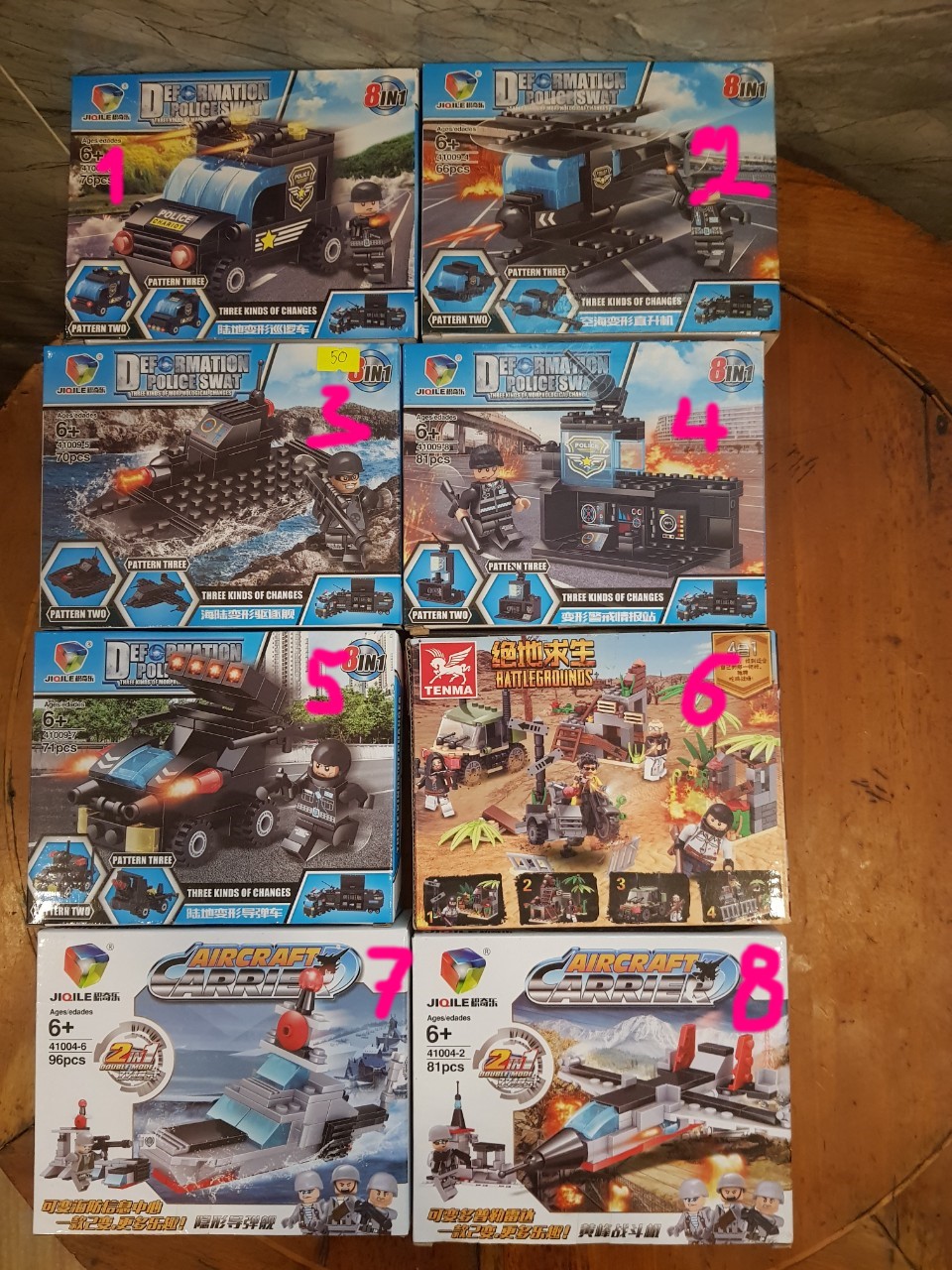 Đồ chơi Lego Swat  Police/Máy bay/xe Tăng/xe môtô/Tàu chiến