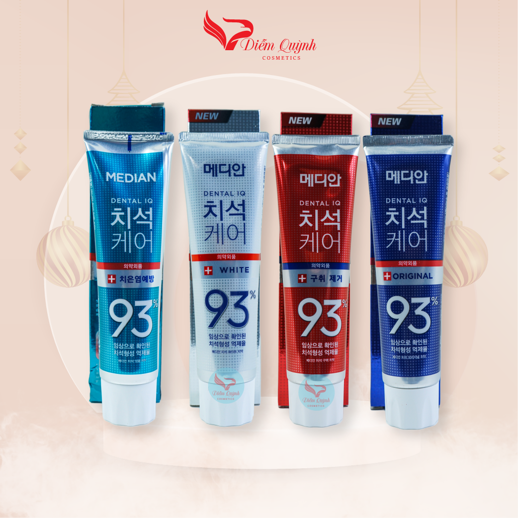 Kem Đánh Răng MEDIAN 93% HÀN QUỐC 120g Đủ Màu
