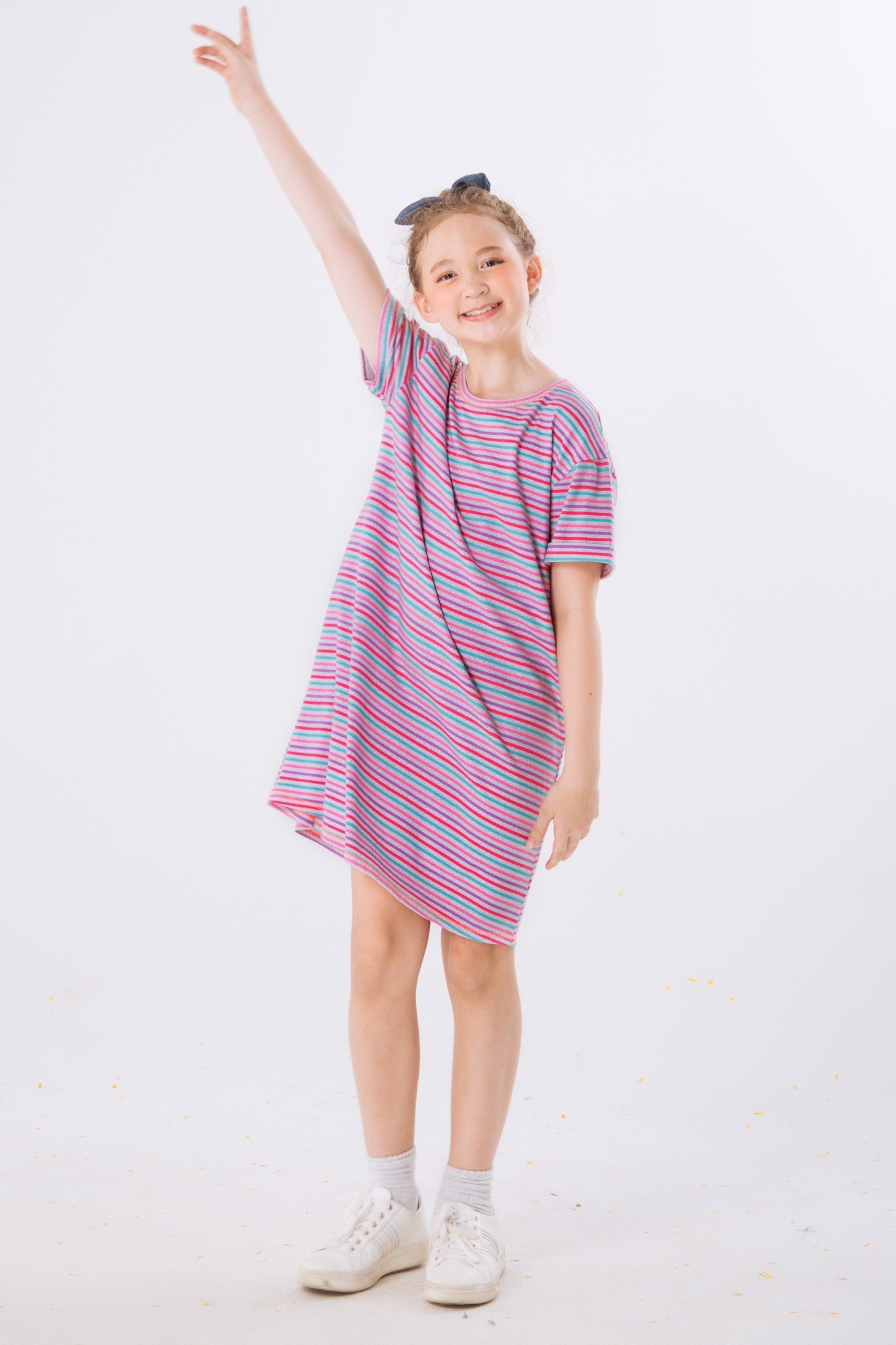 Đầm bé gái easy dress m.d.k signature aop ez dress