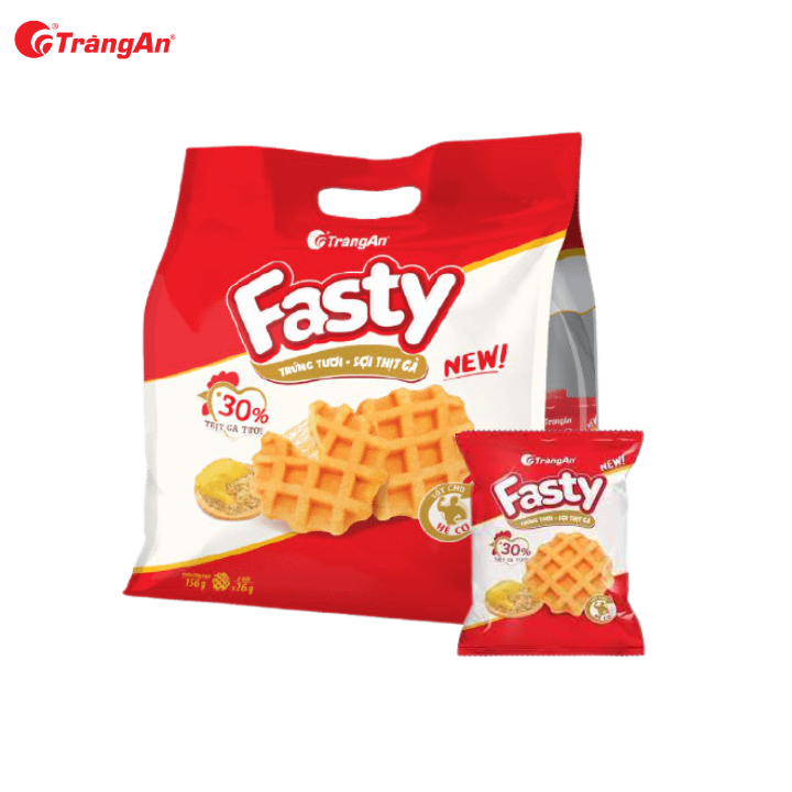Bánh Trứng Ruốc Thịt Gà Fasty 156g, Dinh Dưỡng Cho Bữa Sáng Hoàn Hảo