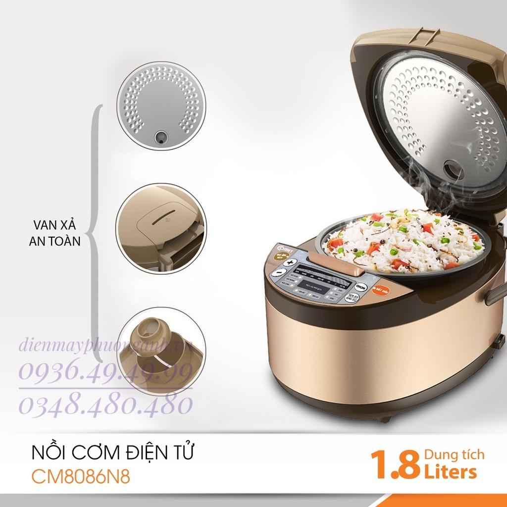 Nồi cơm điện tử comet cm8086n8 1.8 lít