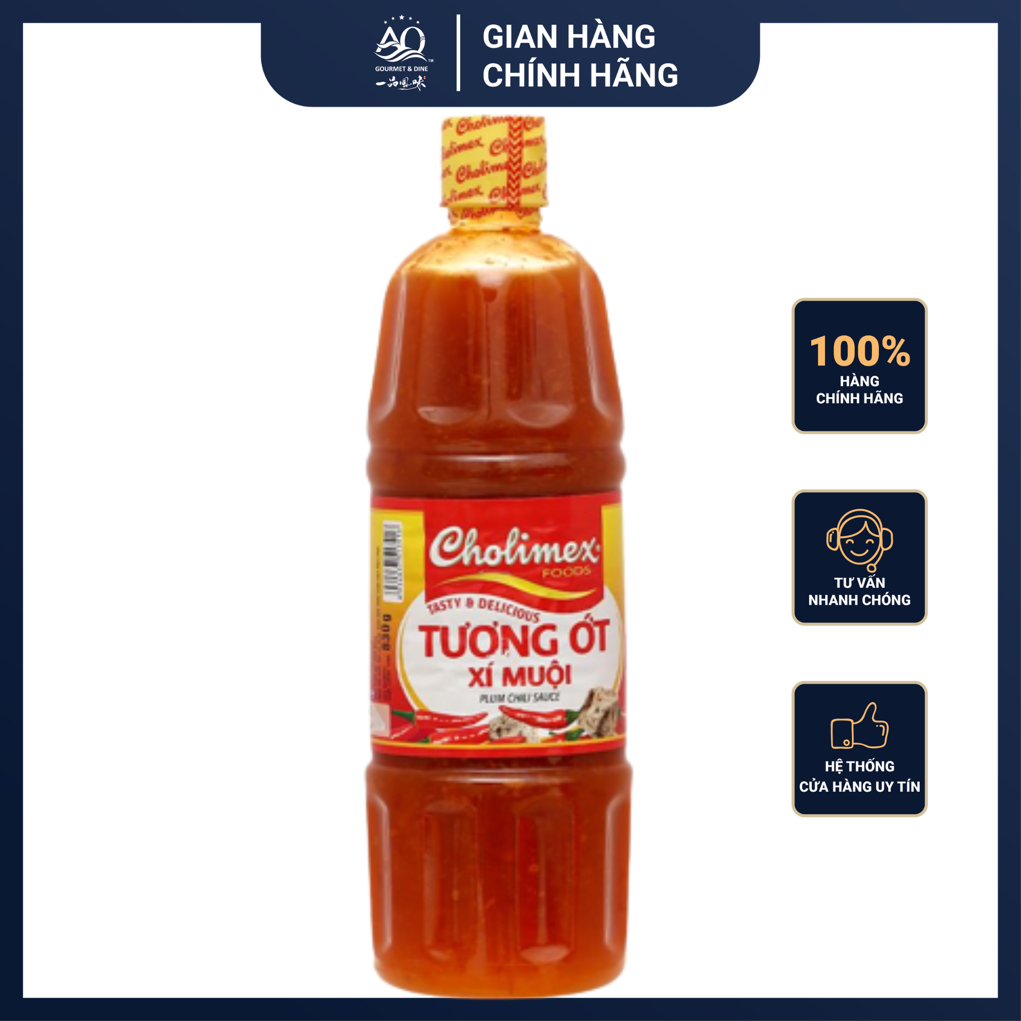 Tương Ớt Xí Muội Chai Pet 830g