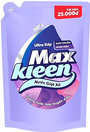 [HCM]túi nước giặt xả Maxkleen 24kg hương huyền diệu