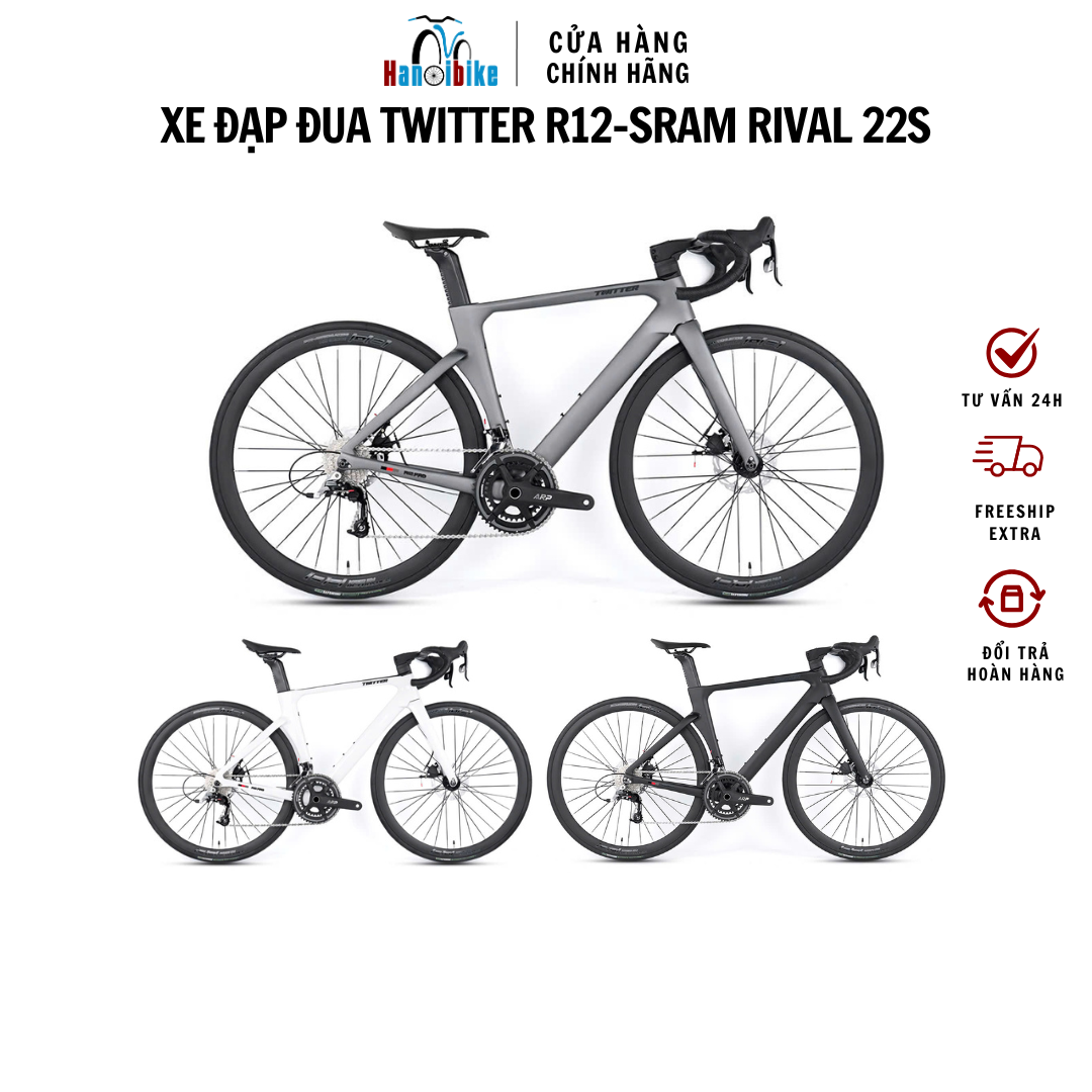 Xe đạp đua Twitter R12 road-Group Sram Rival 22S