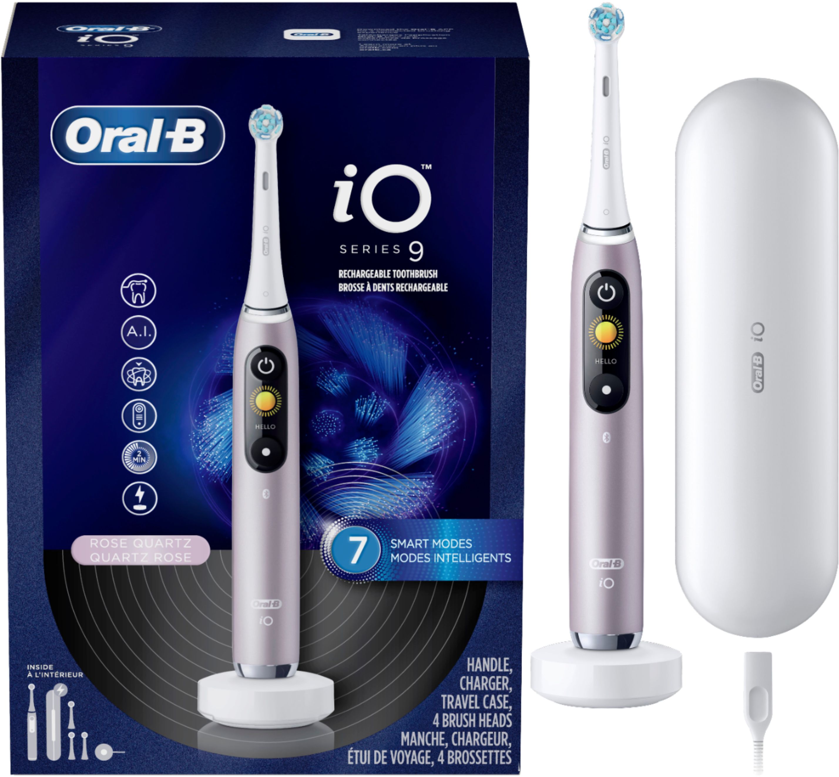 Bàn chải điện oral-b io series 9 - pink