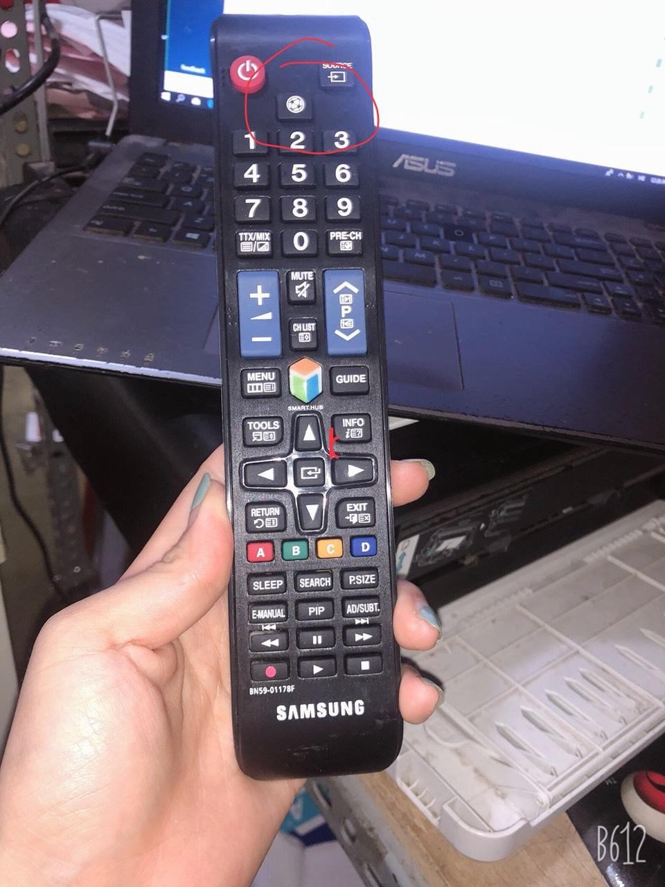 điều khiển samsung có nút vào chế độ thể thao