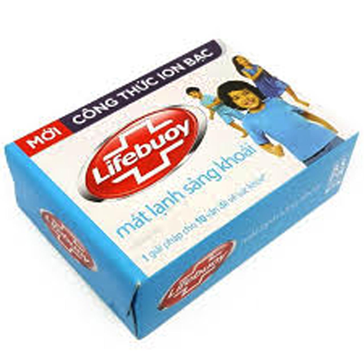 Combo 10 cục Xà bông cục Lifebuoy ( mát lạnh sảng khoái ) –10 Hộp x 90g