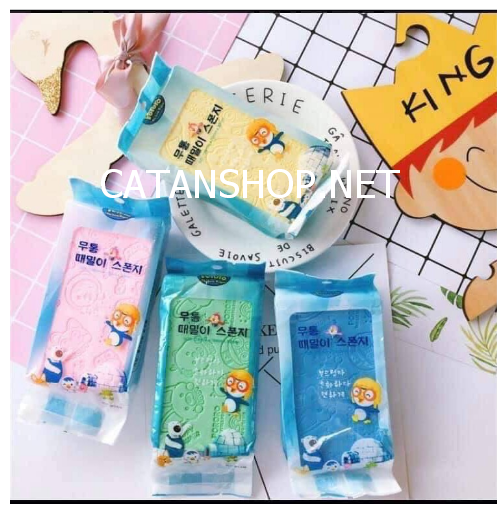 Miếng mút tắm bọt biển kỳ ghét sạch da chết hiệu quả Bông tắm mềm mại , Miếng tắm tẩy tế bào chết GD517-MutTamBB