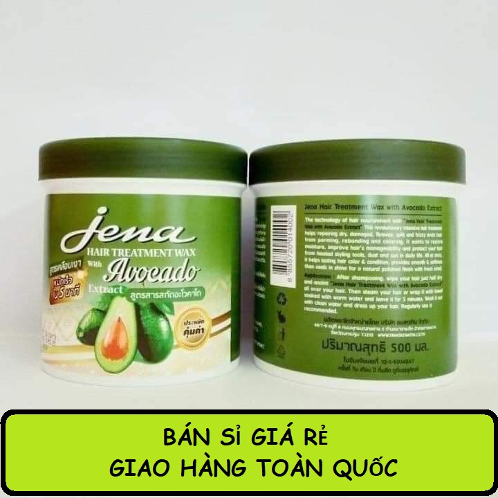 Kem Ủ Tóc Bơ Jena Avocado Hair Treatment Wax 500ml, dầu ủ tóc siêu mềm mượt, dầu ủ tóc, dau u toc