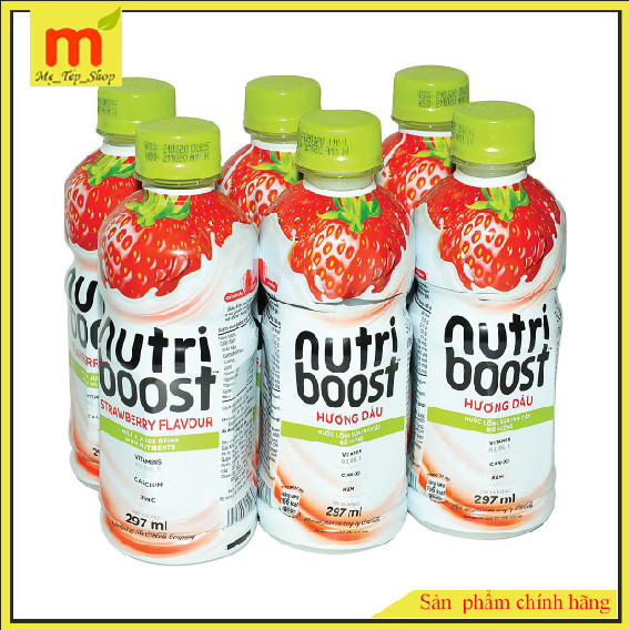 Nước uống trái cây hương dâu với yến mạch Nutri Boost 297ml