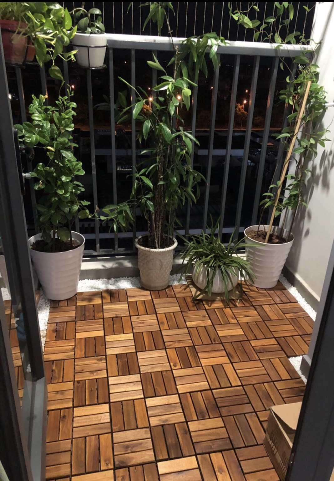 [Freeship MAX] Combo 5 Tấm Ván Sàn Gỗ Tự Nhiên Vỉ Nhựa Happyhome- Tự Lắp Ráp Ban Công Sân Vườn - Loại 12 nan Màu Vàng, Màu Nâu, Màu Ghi Xám