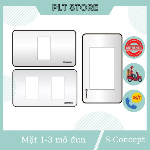 Mặt 1 lỗ , 2 lỗ , 3 lỗ sino dòng s-concept mã sc1x , sc2x , sc3x