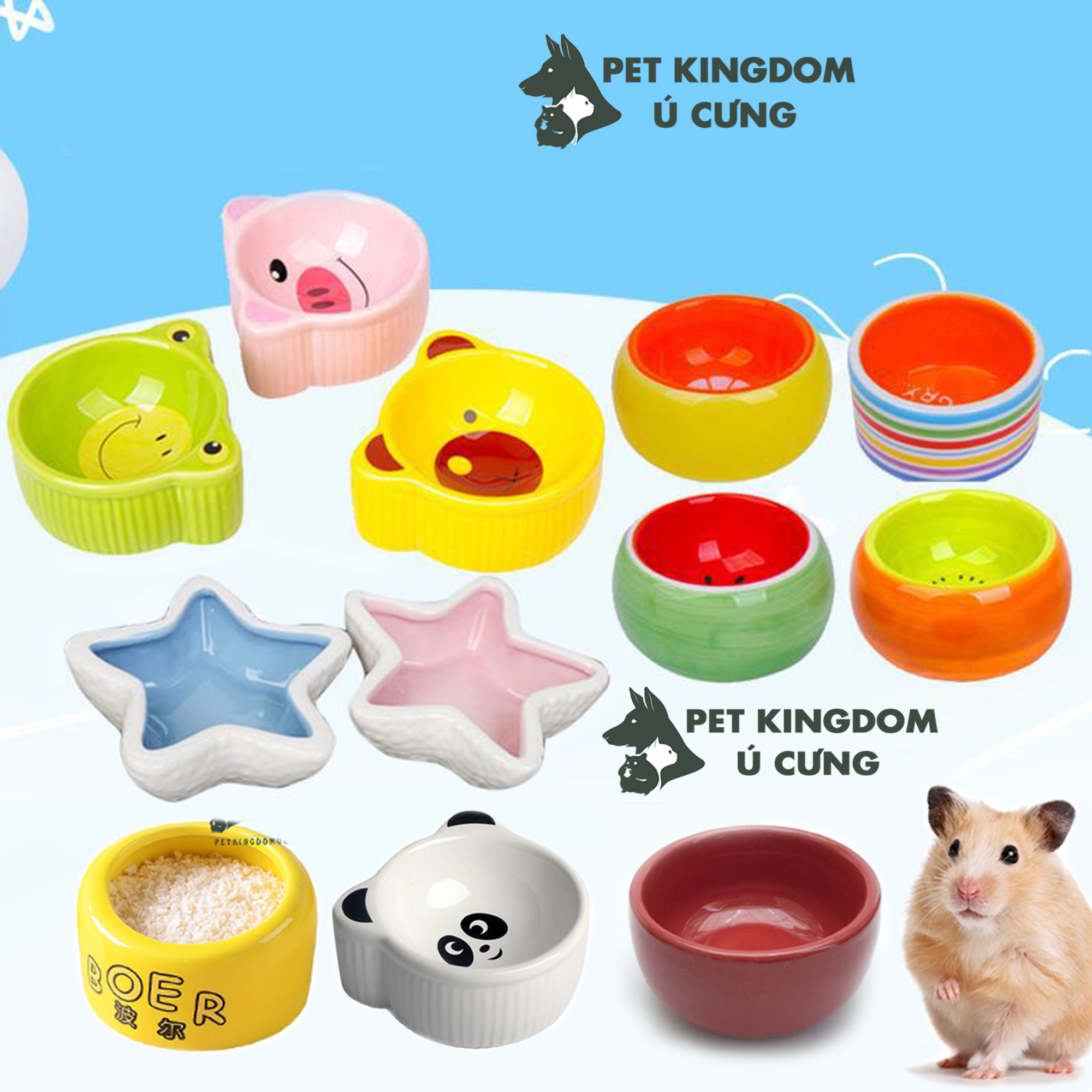 Bát ăn sứ cho hamster và thú cưng nhỏ