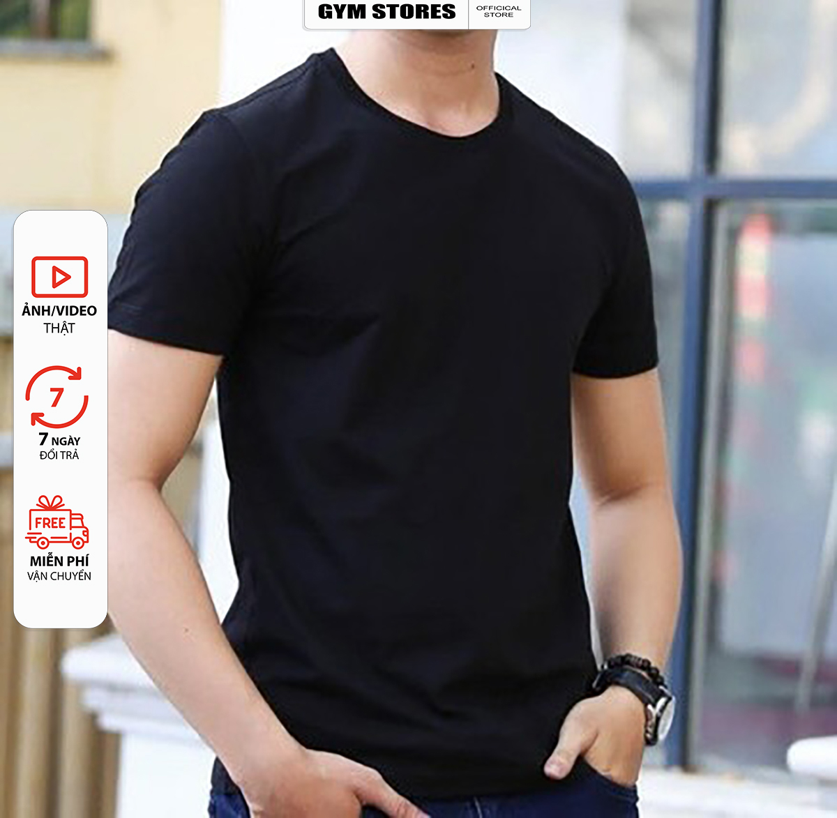 ÁO THUN NAM CỔ TRÒN FROM ÔM BODY CHUẨN MEN GIÁ SĨ ACT001