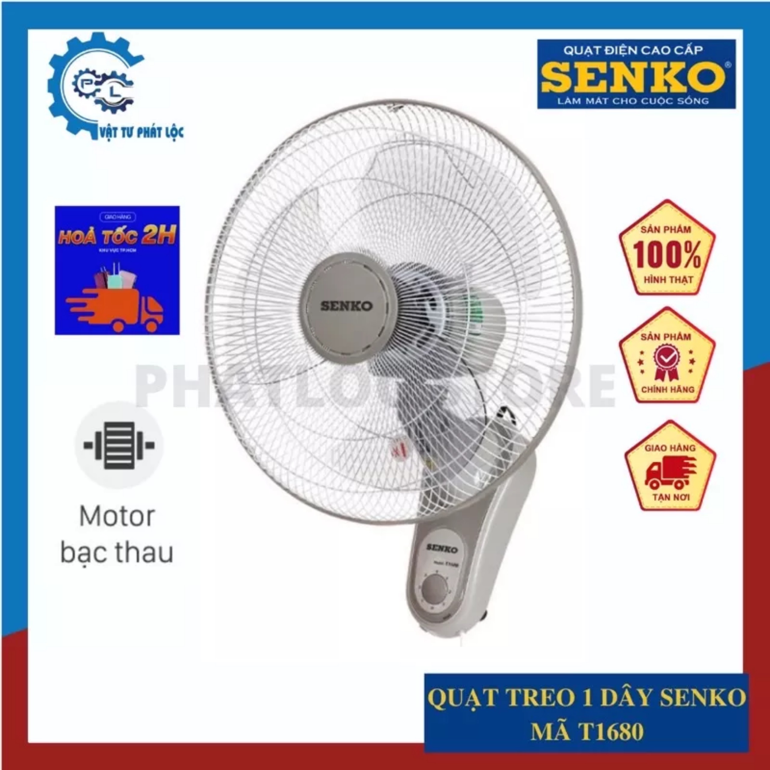 Quạt treo senko 1 dây t1680 công suất 47w