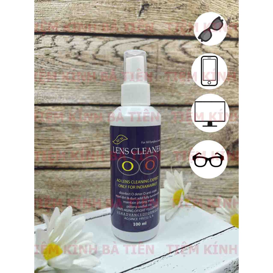 Nước rửa kính mắt dạng xịt vệ sinh mắt kính chuyên dụng
