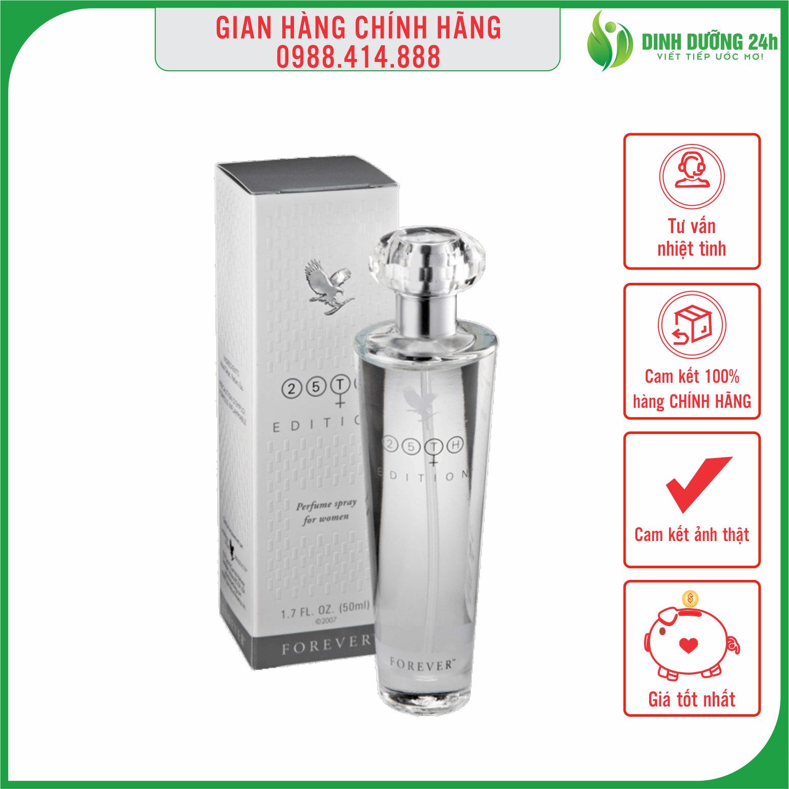 Nước hoa lô hội, 25th edition perfume spray for women 208flp | nước hoa nữ