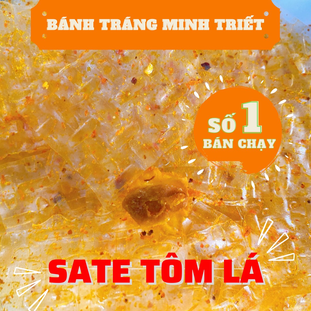 Bánh tráng satế tôm lá 500gr - bánh tráng tây ninh