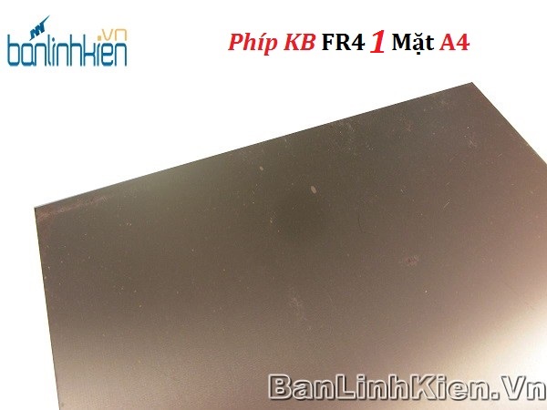 Phíp đồng fr4 1.6mm a4 1 mặt