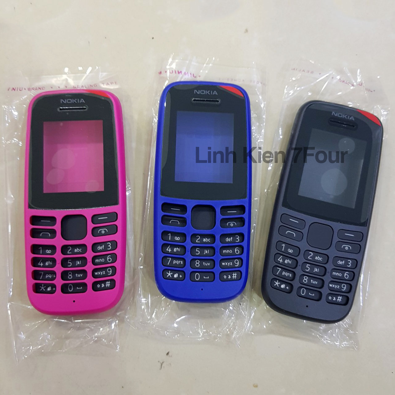 Bộ vỏ phím điện thoại nokia 105 - 7four
