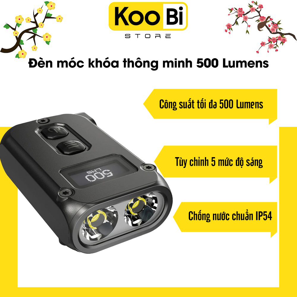 Đèn pin - Tini 2 - Nitecore - Đèn móc khóa thông minh
