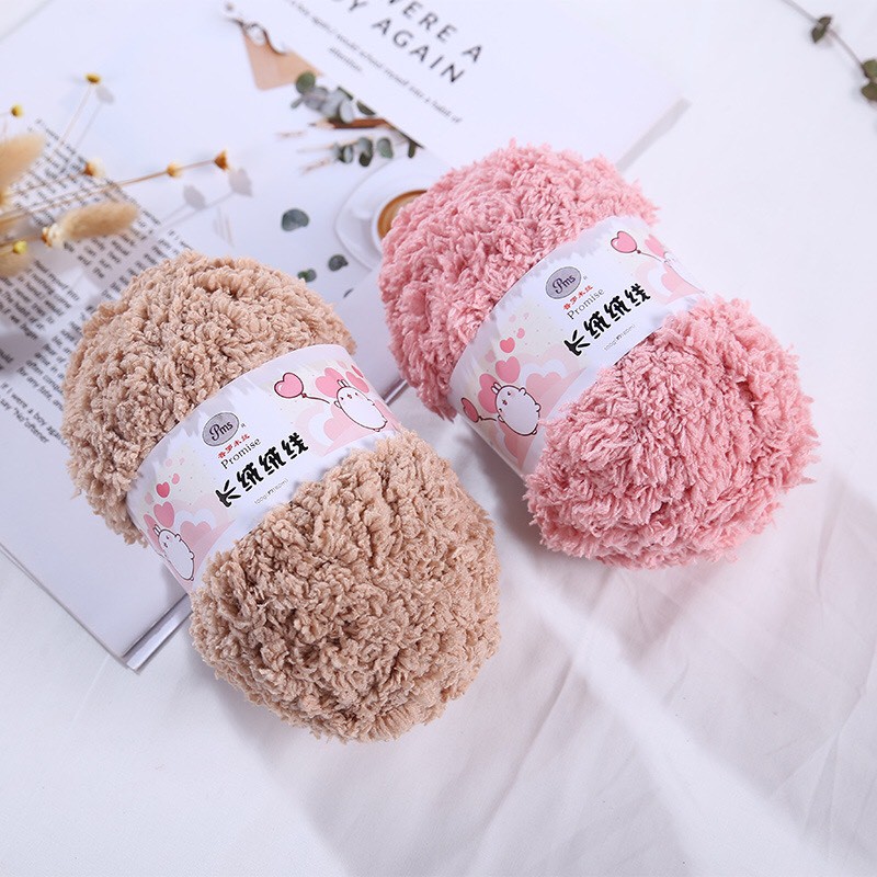 Len bông xù- siêu mềm mịn - bảng màu 1