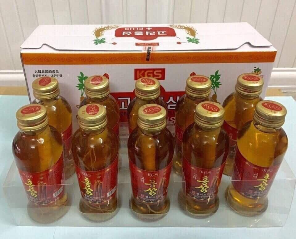 Nước sâm có củ kgs hàn quốc 10 chai*120ml